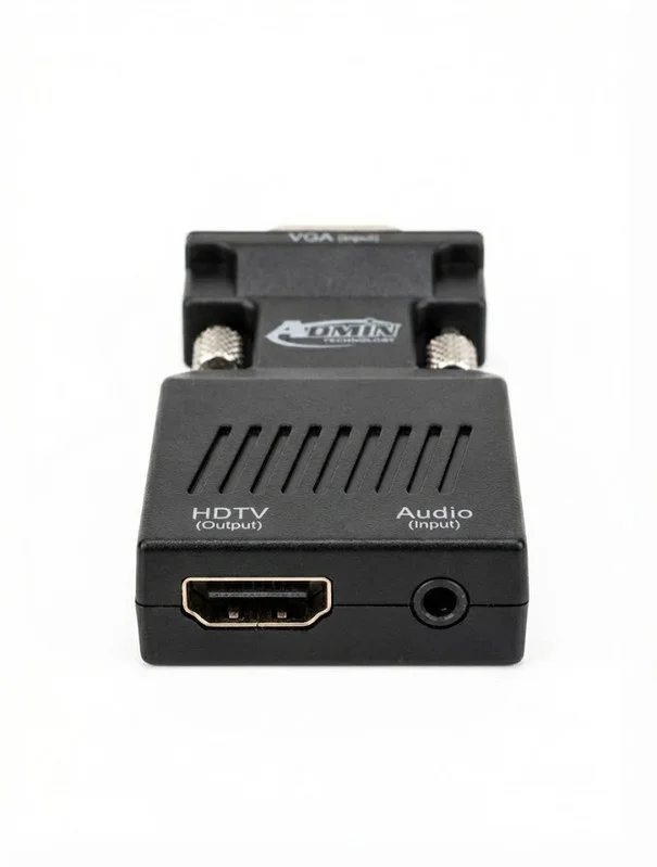 VGA to HDMI Converter with Audio – Full HD 1080p Resolution