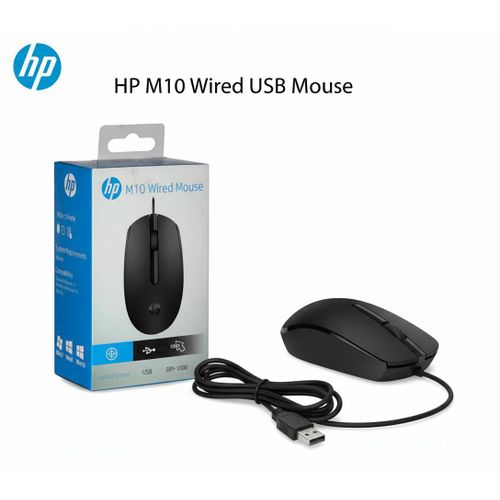 HP Wired Mouse M10 Black
