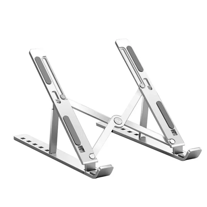 Foldable metal laptop stand