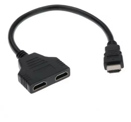 HDMI splitter with one input and two outputs