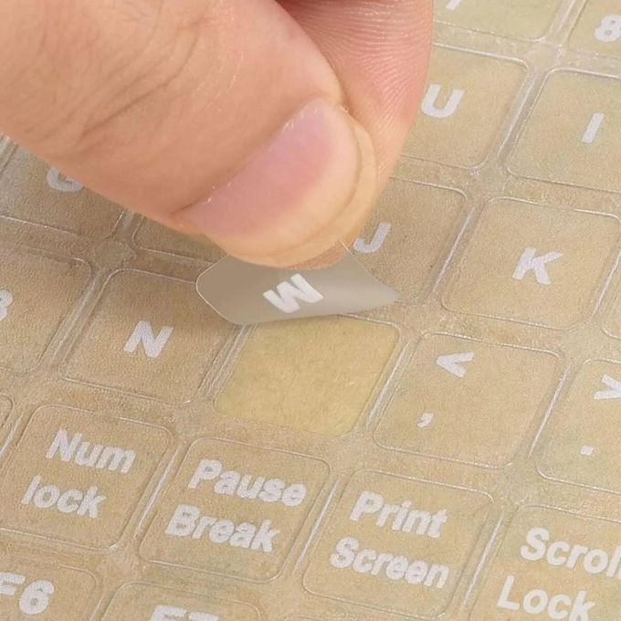Arabic Transparent Keyboard Stickers