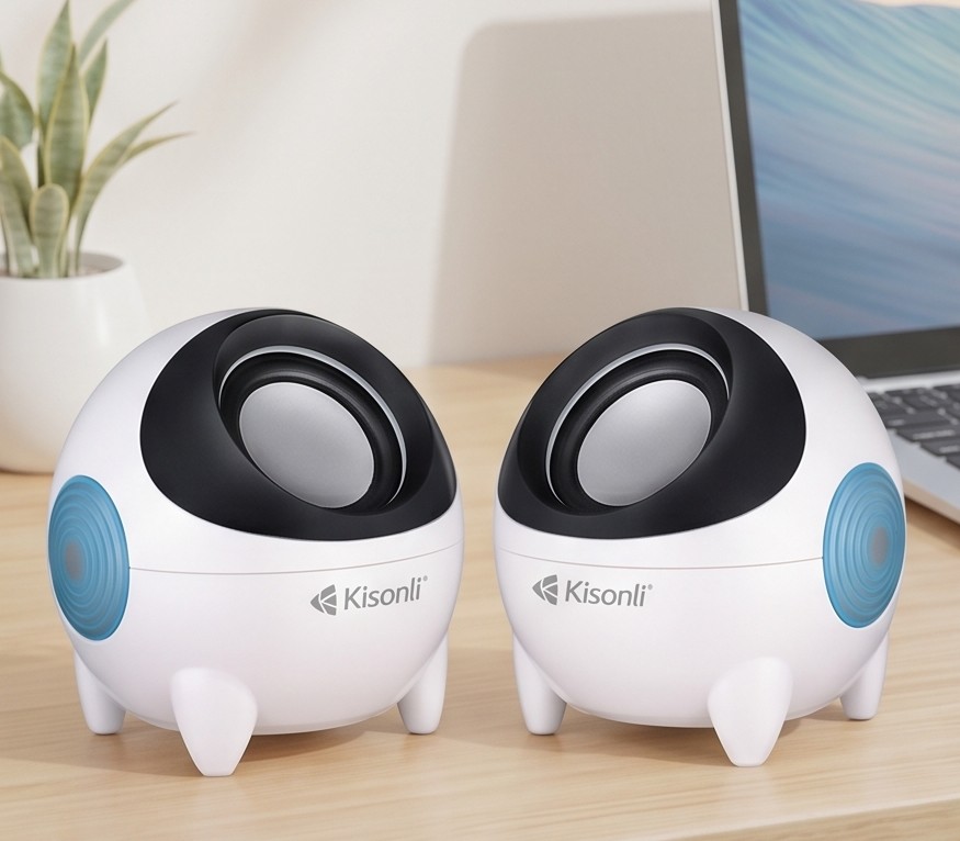 Kisonli K500 Mini Speaker Multimedia Subwoofer USB 2.0 Input For Computer