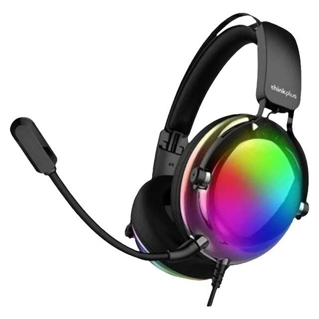 ThinkPlus Lenovo G83B USB Gaming Headset RGB 7.1 Virtual Surrounded Gaming Headphone - Dual 50mm Drivers - DEEP BASS - Noise Reduction mic - In Body
