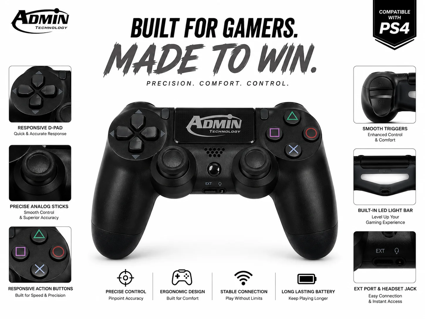 PS4 Controller – Ultimate Gaming Gamepad