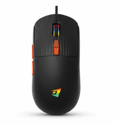 Jertech XP15 Wired Gaming Mouse, 4800 DPI, Rainbow Optical Effect LIGHTSYNC RGB, 6 Programmable Buttons, On-Board Memory, Screen Mapping, PC/Mac Computer and Laptop Compatible - Black