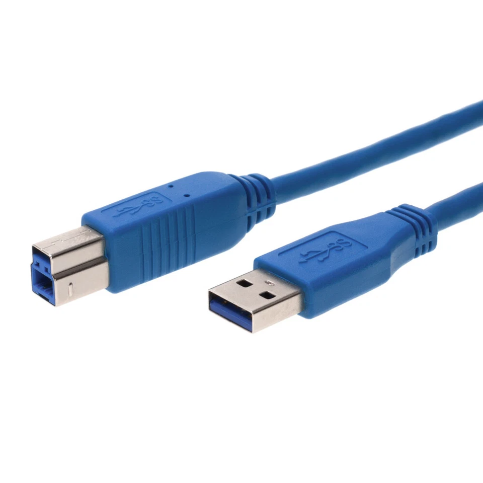 USB 3.0 A to B Device Cable for Computer PC to Printer External Hard Drive HDD
