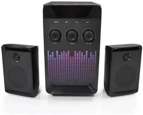 Zero Subwoofer 2.1 ZR 3040 Supports Flash, Memory Card and Bluetooth With Remote Control For Easy Control Black