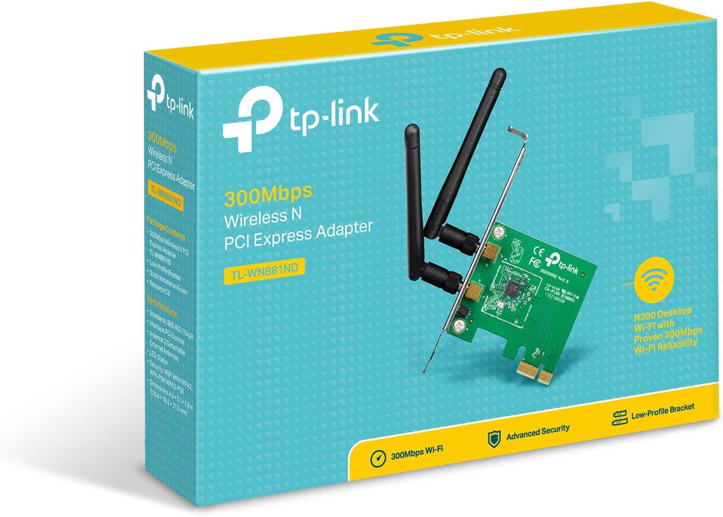 TL-WN881ND 300Mbps Wireless N PCI Express Adapter